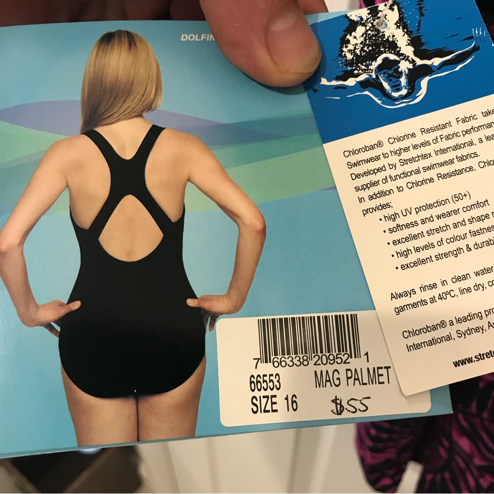 Dolfin Ocean Aquashape Lap Suit Palmet Magenta 16